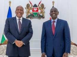 A file photo of President William Ruto with His Majesty King Letsie III of Lesotho.